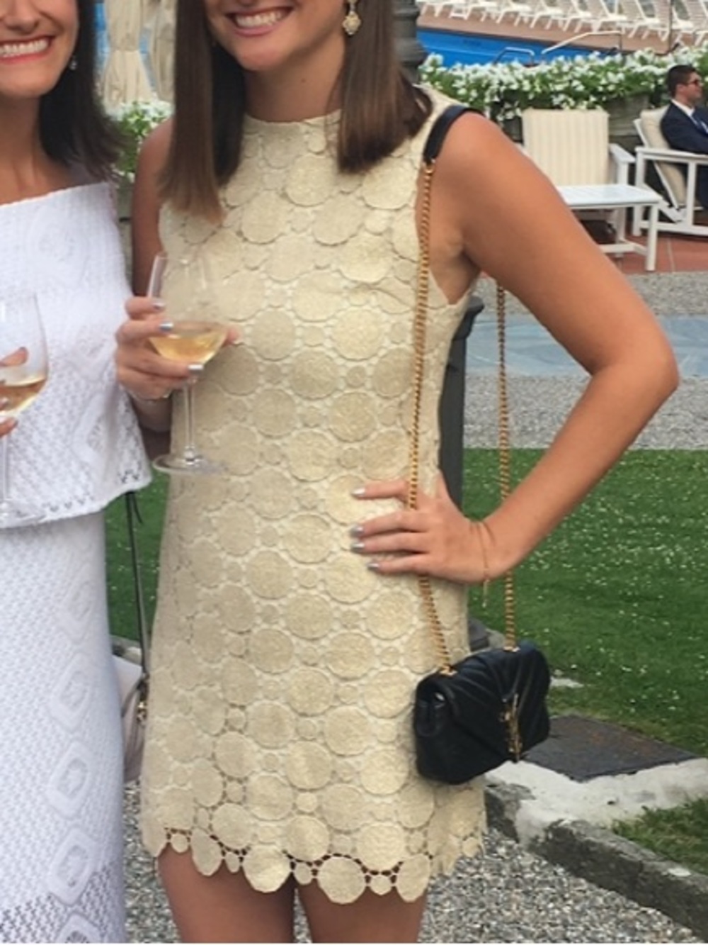 Alice + Olivia Cream Lace Sleeveless Mini Dress - Elegant Summer Occasion